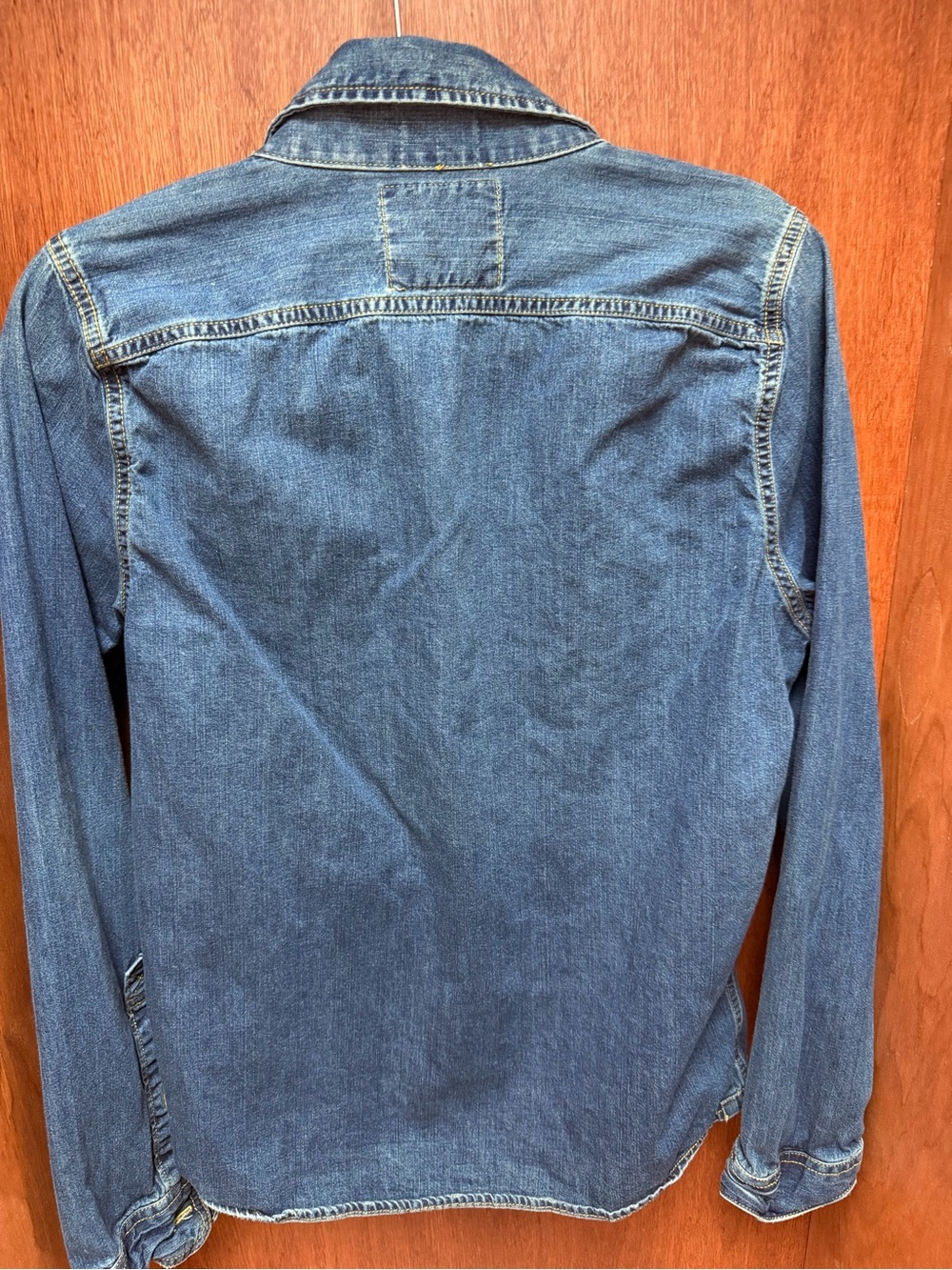 Abercrombie & Fitch Light Blue Denim Shirt Jacket - Picture 5 of 5